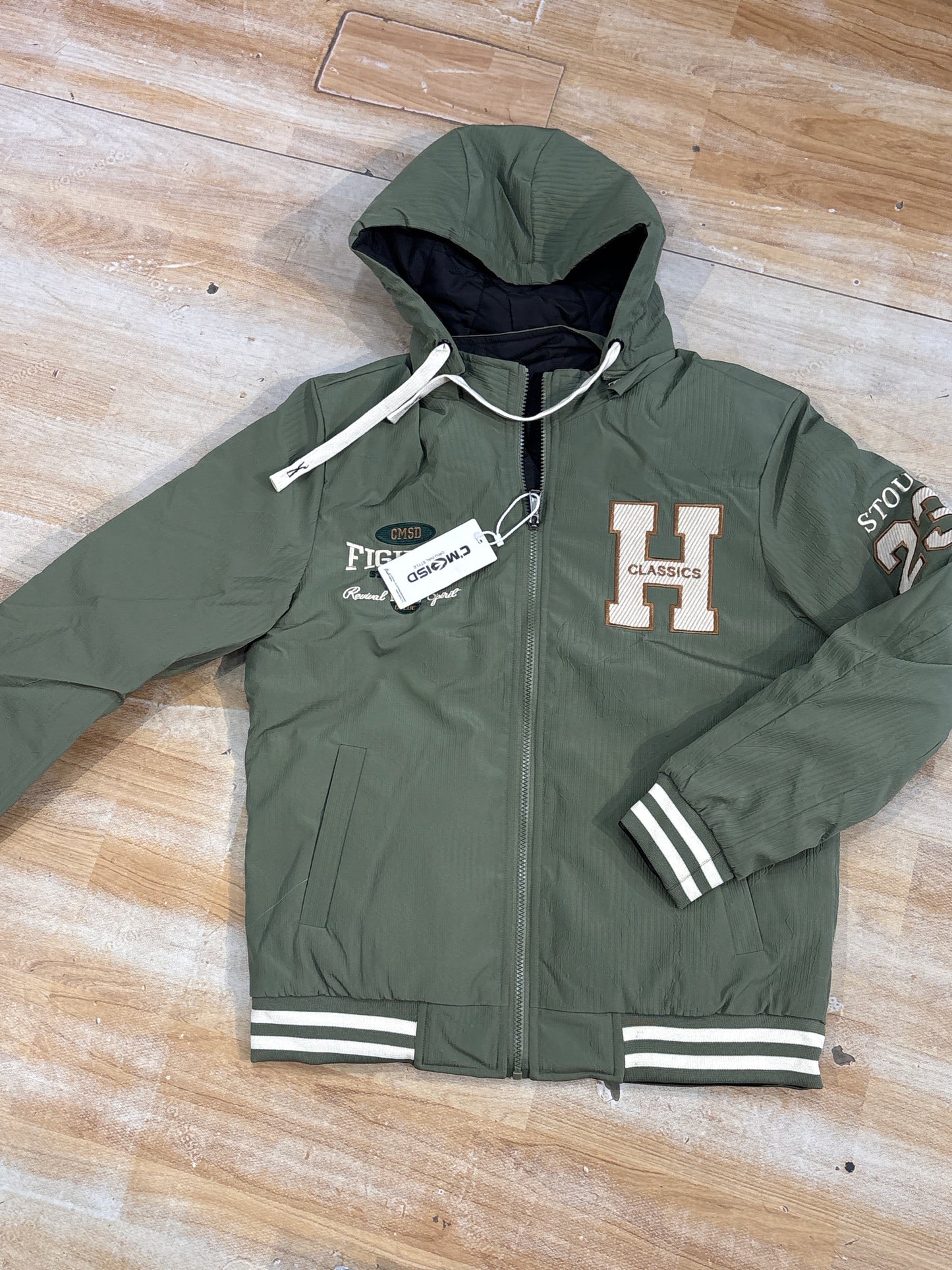 FIGHTER H Classics Green Colour Double Side Reversible Men’s jacket CM9871