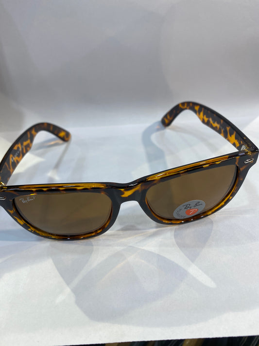 YAR RB Leopard Frame Brown Shade Unisex Big Size Sunglasses RB2140 902 54 18 3N