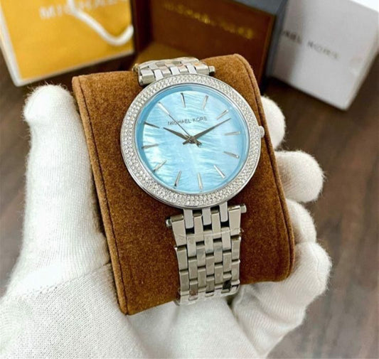 Cim Silver Chain Sky Blue Dial Ladies Watch 901898