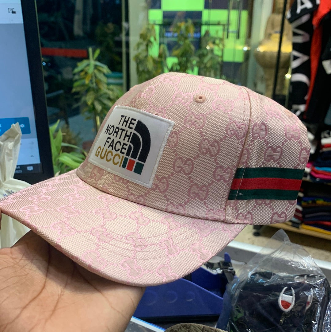 Cug White Cap Green Red Stripes Gg Embroidery 300169