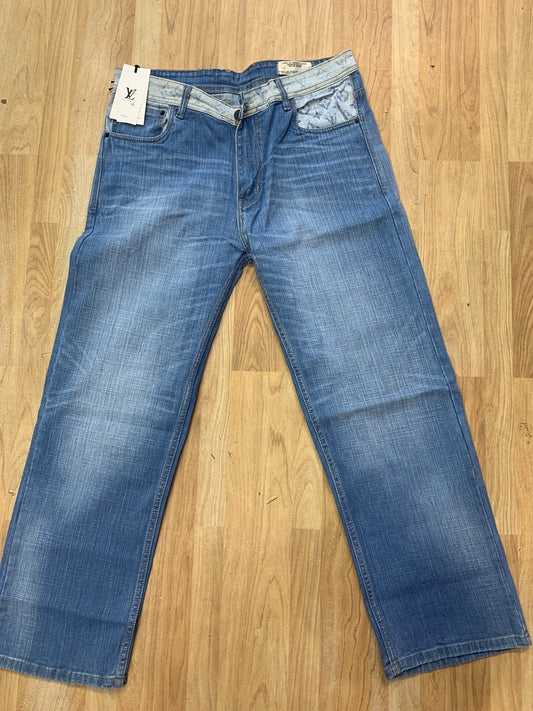 UOL Jeans  Blue Colour Straight Fit H4009