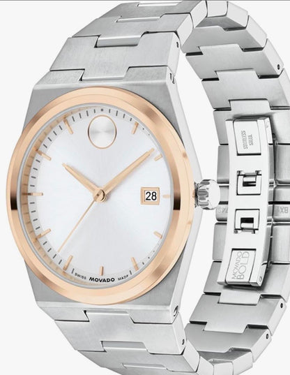 VOM MOV Silver Chain Copper Ring White Dial Premium Men’s Watch 991443