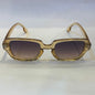 RUB Brown Transparent Frame Black Shade Sunglass D2819 51 23-141 C5