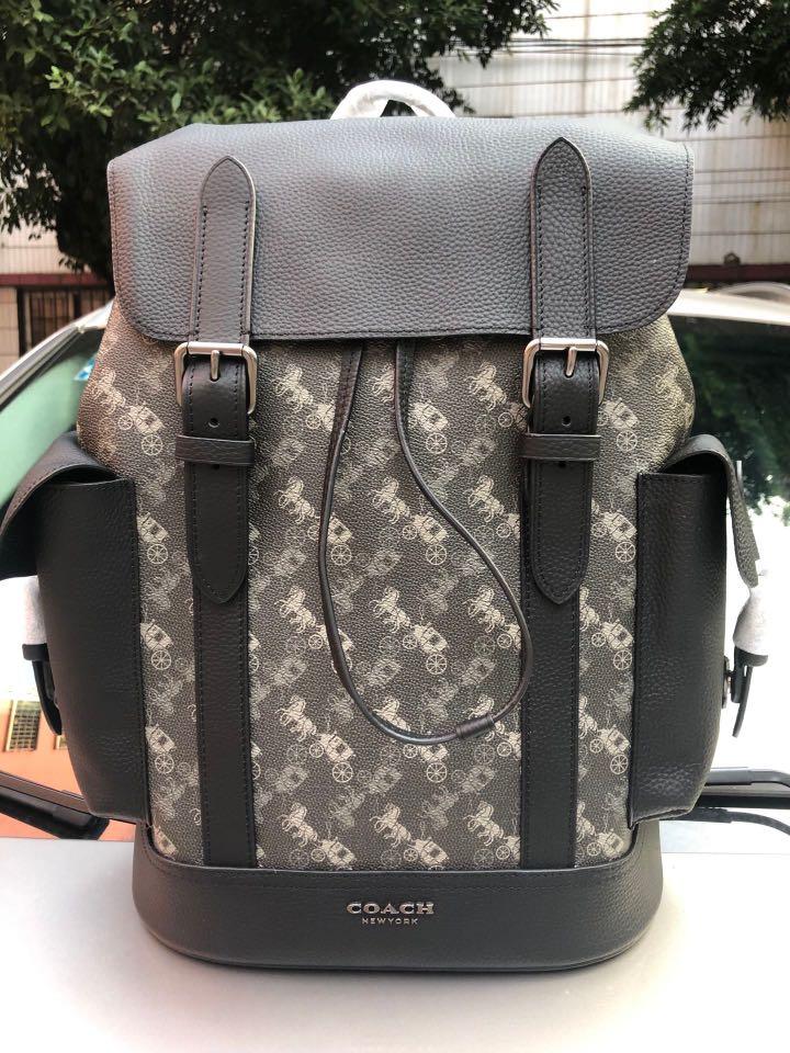 AOC COA Black Colour Leather  Premium Quality Imported Unisex Backpack 991331