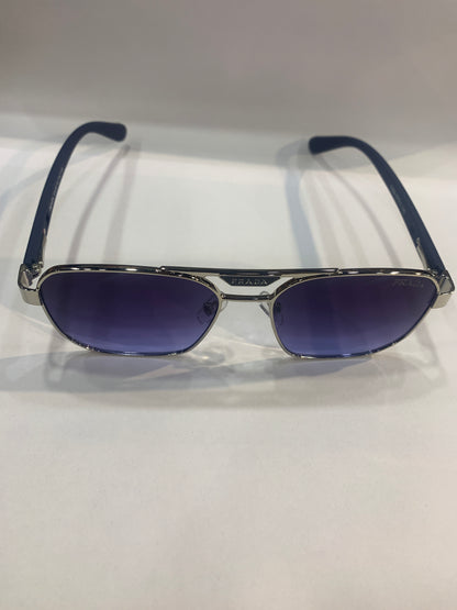 Arp Silver Blue Frame  Blue Shade Unisex Branded Sunglasses T 0959 52 17 140