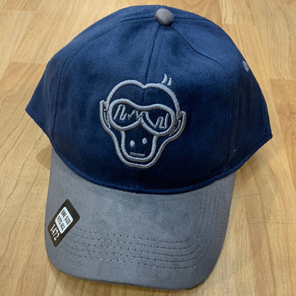 Urban Monkey Navy Blue Grey Colour Rockstar Caps 9221