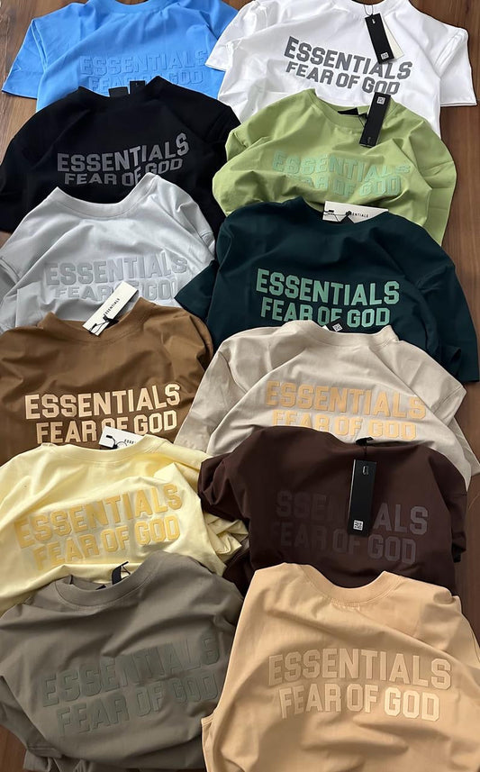 SSE Cream Colour With Front Print Premium Quality Drop Shoulder Tshirt 77724
