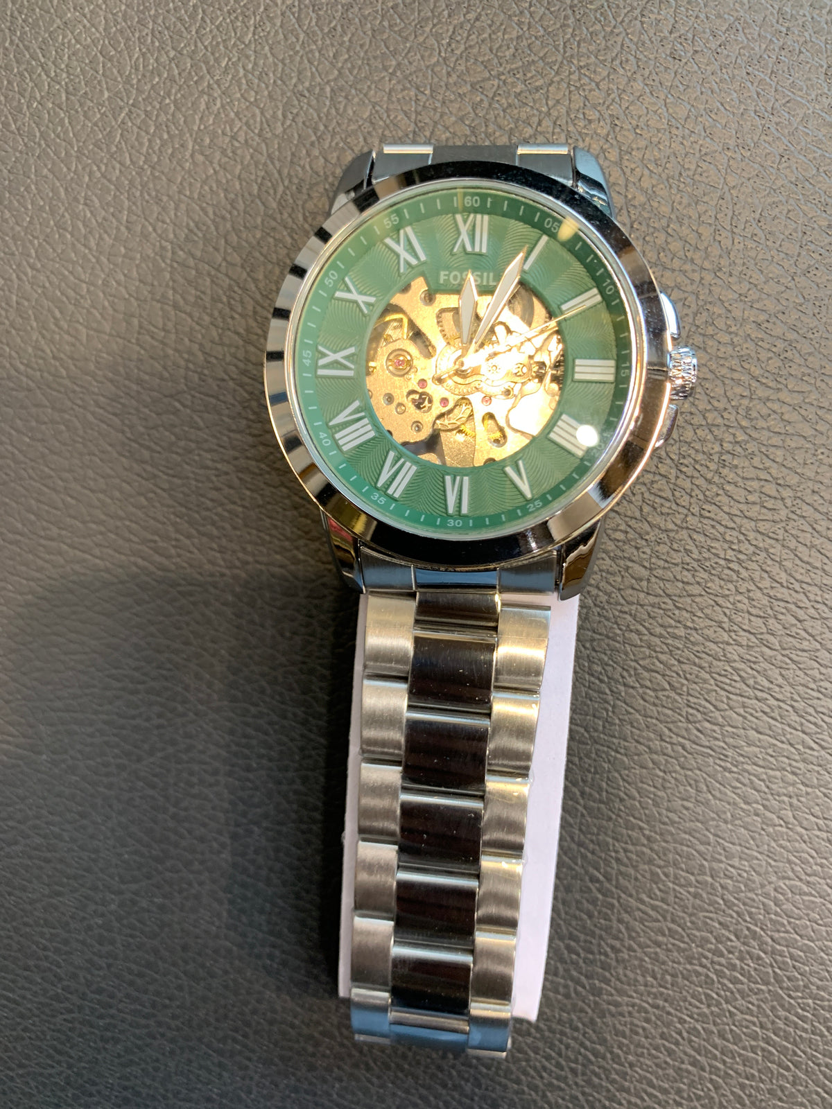 SOF FOS Silver Chain Green Dial Automatic Men’s Watch 991083