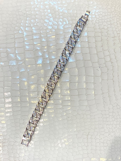 Imported White Studs Designer Unisex Bracelet 988469