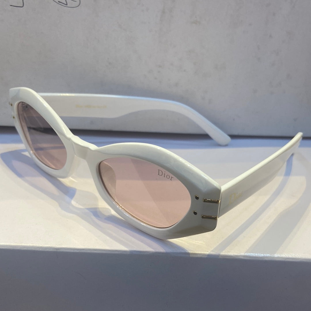 Oid White Frame Pink Shade Sunglasses