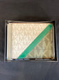 Cim White Olive Green Colour With Green Strip Men Wallet 988605
