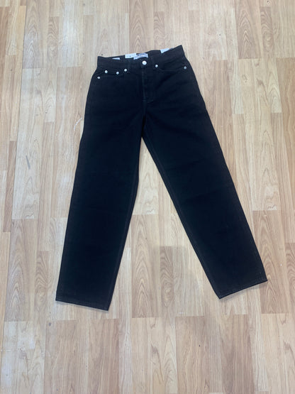 LNO Black Denim Jeans Straight Fit 8762