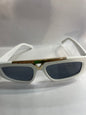 UOL White Frame Black Shade Unisex Sunglass 6155 55 18 145