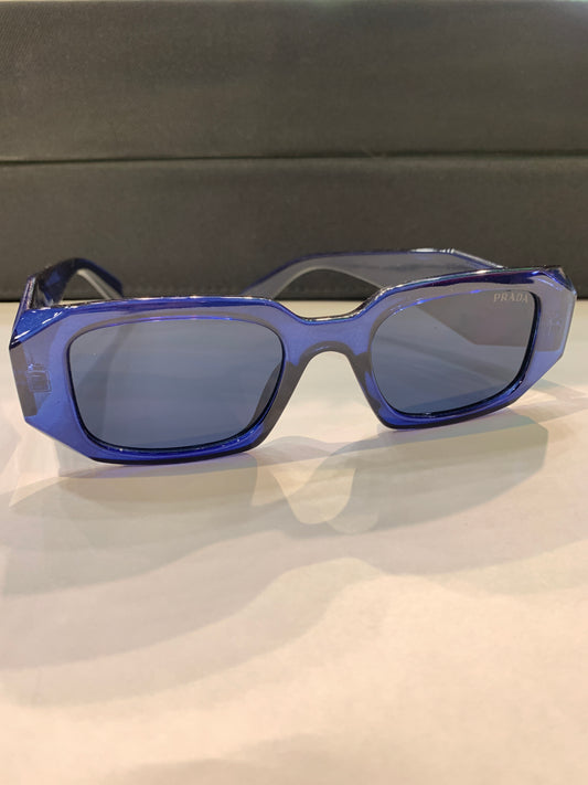 Arp BLue Transi Frame Black Shade Unisex Sunglass SUN70