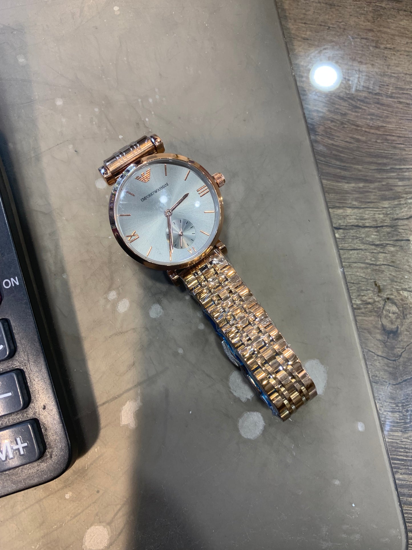MRA Copper Chain Grey Dial Ladies Watch 987455