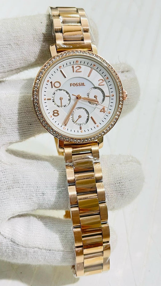Sof Copper Chain White Dial Ladies Watch 988966