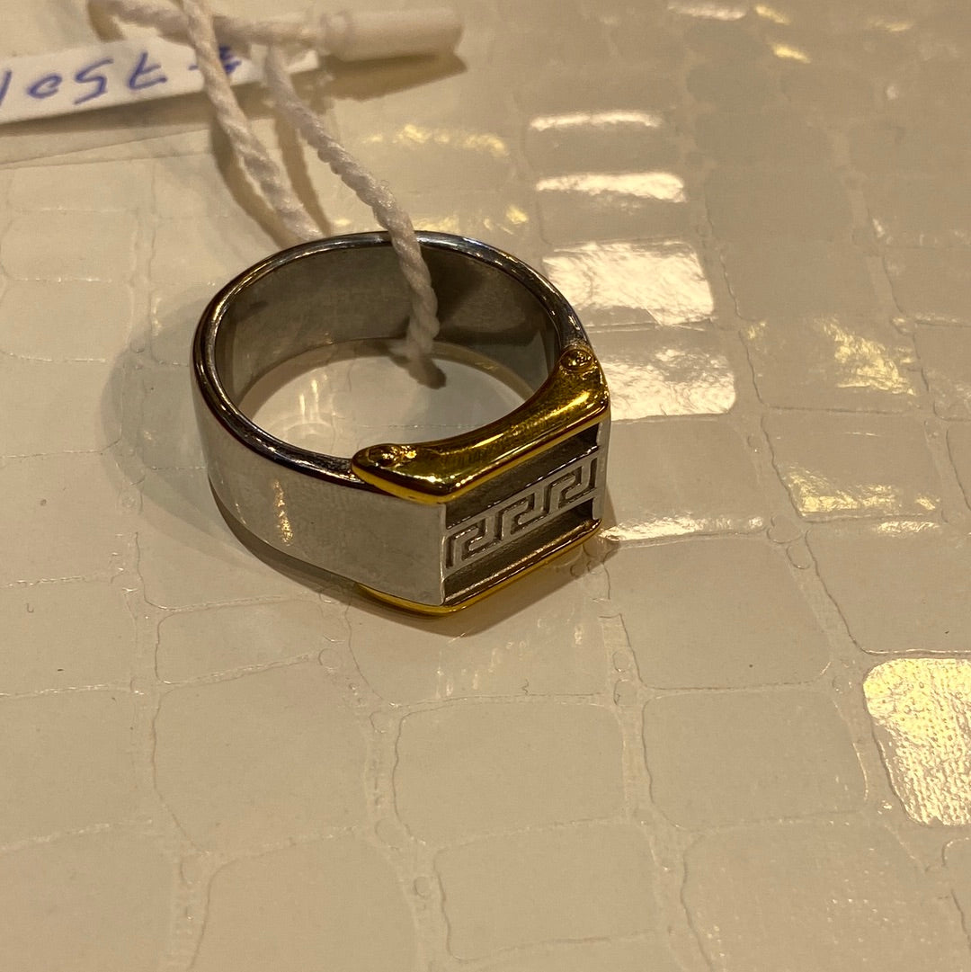 Fen Nef Silver Gold Men’s Ring