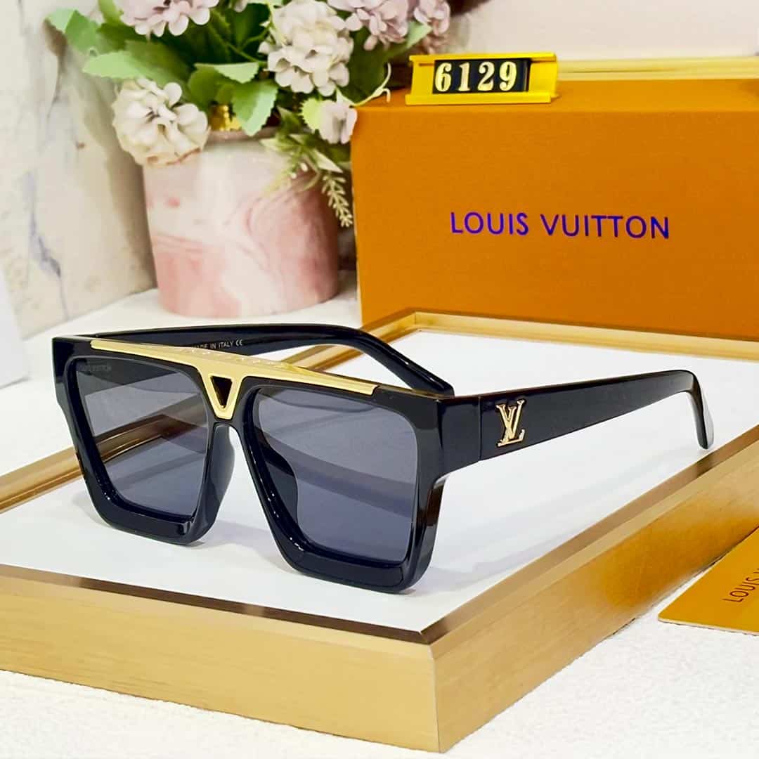 UOL Black Frame Blue Shade Premium Quality Unisex Sunglass 6129 61 13 145