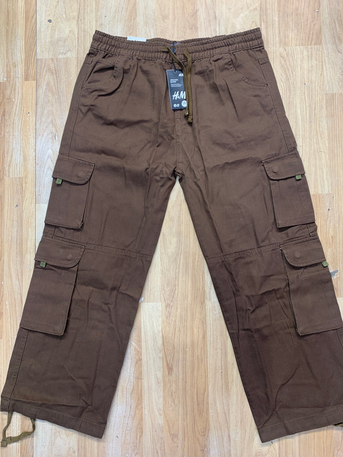 M&H Cargo Brown Colour Six Pocket Straight Fit H9053