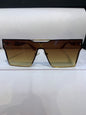 Uol Gold Beige Frame Brown Shade Unisex Sunglass 58394 64 16 144 C1