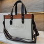 AOC COA White Black Colour Premium Quality Box Packing Mini Tote Ladies Bag 990808