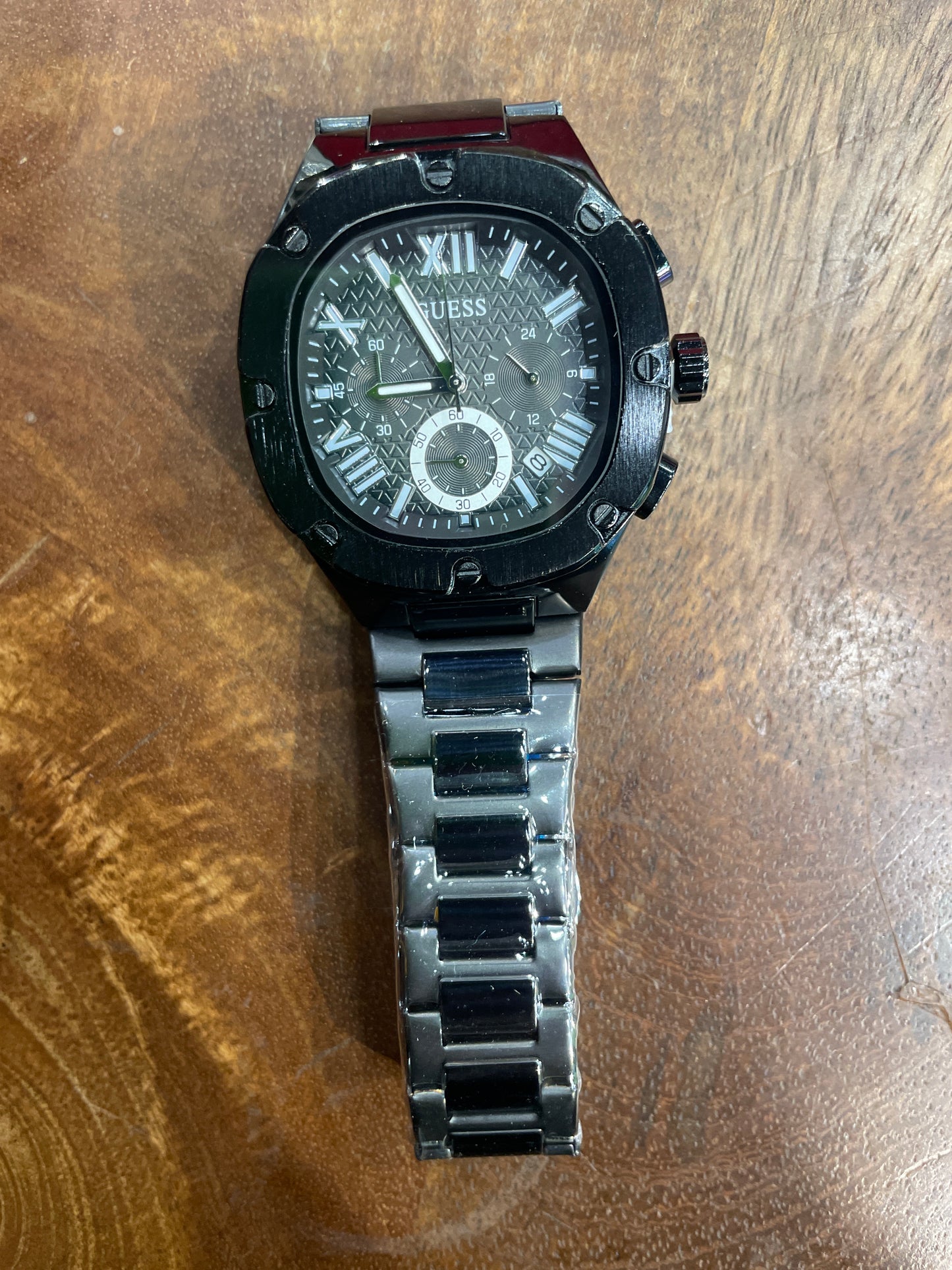 EUG GUE Black Chain Black Dial Premium Quality Men Watch 990977