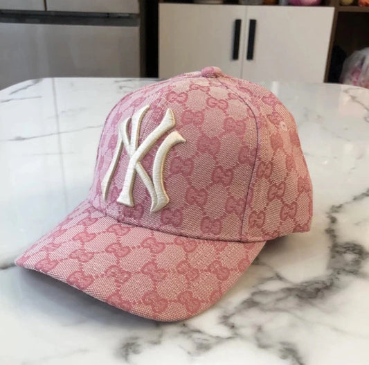 YN Pink Cap Gg White Embroidery 300171