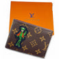 UOL Brown Colour Old Flower With Green Cartoon Sticker Imported Men’s Wallet 990145
