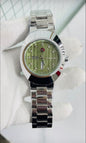 DAR RAD Silver Chain Green  Dial Men’s 990952