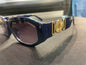 REV VER Blue Frame Black Shade Unisex Sunglass 8723 54 18 141
