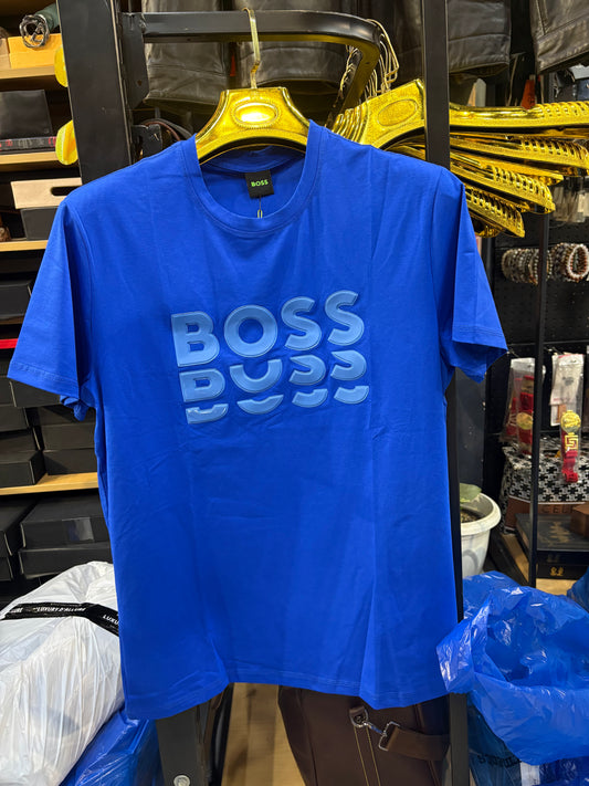 SOB BOS Blue Colour Premium Quality Half Sleeve Men’s TShirt 5074