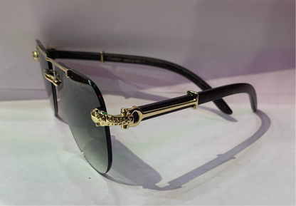RAC Golden Frame Green Shade Unisex Sunglasses OW3062 60 14-141