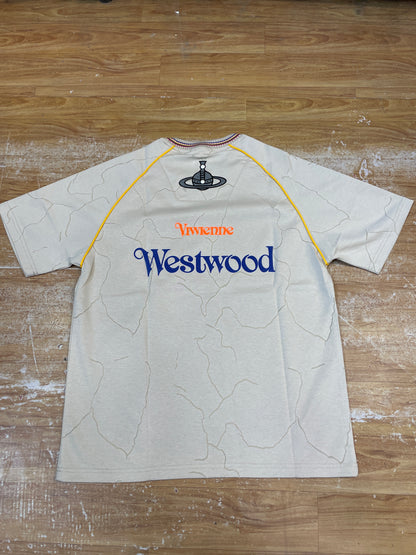 Bail vasa Beige Cream Colour Viwienne Westwood print Imported Oversize Unisex T-shirt R287939