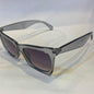 ARP Transparent Grey Frame Black Shade Sunglass 992 52 18-141