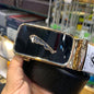 Gaj Black Colour Copper Black Buckle Copper Logo Genuine Leather Belt Automatic Buckle 64607