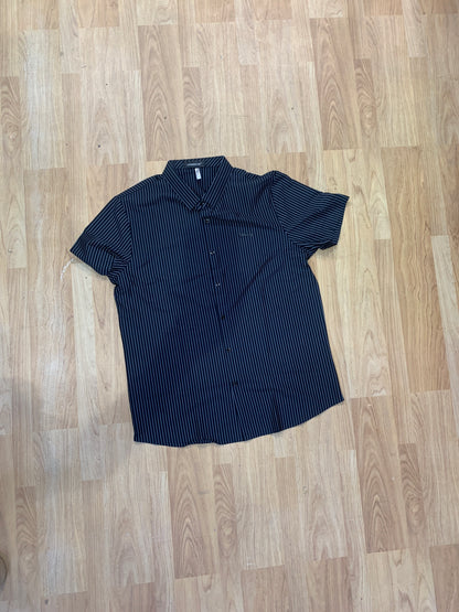 GABBDKEGW  Black Colour White Lining Manaly batch Shirt 9081