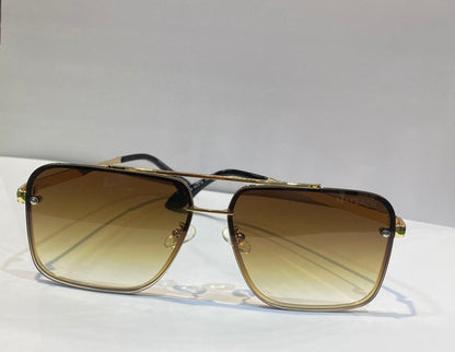 YAM Gold Frame Gold Shade Unisex Sunglasses 22002 60 16 145