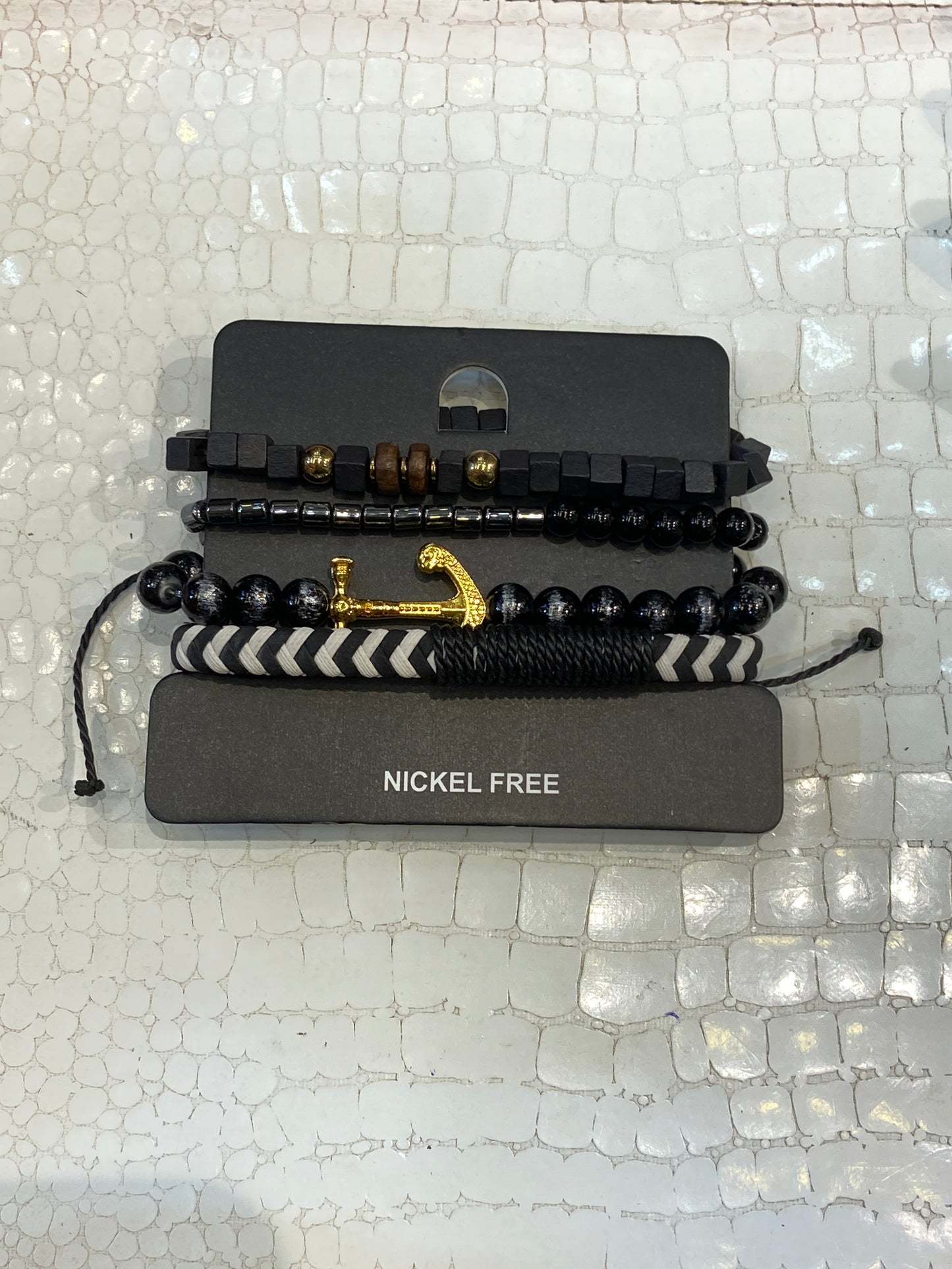 Imported Leather Bracelet 4 Set 988452