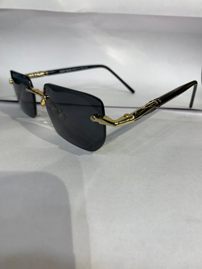 NOM Black Stike Frame Smoke Black Shade Unisex Sunglasses 6A004 55 19 137