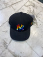 YN Black Cap Malti Colour embroidery 300132