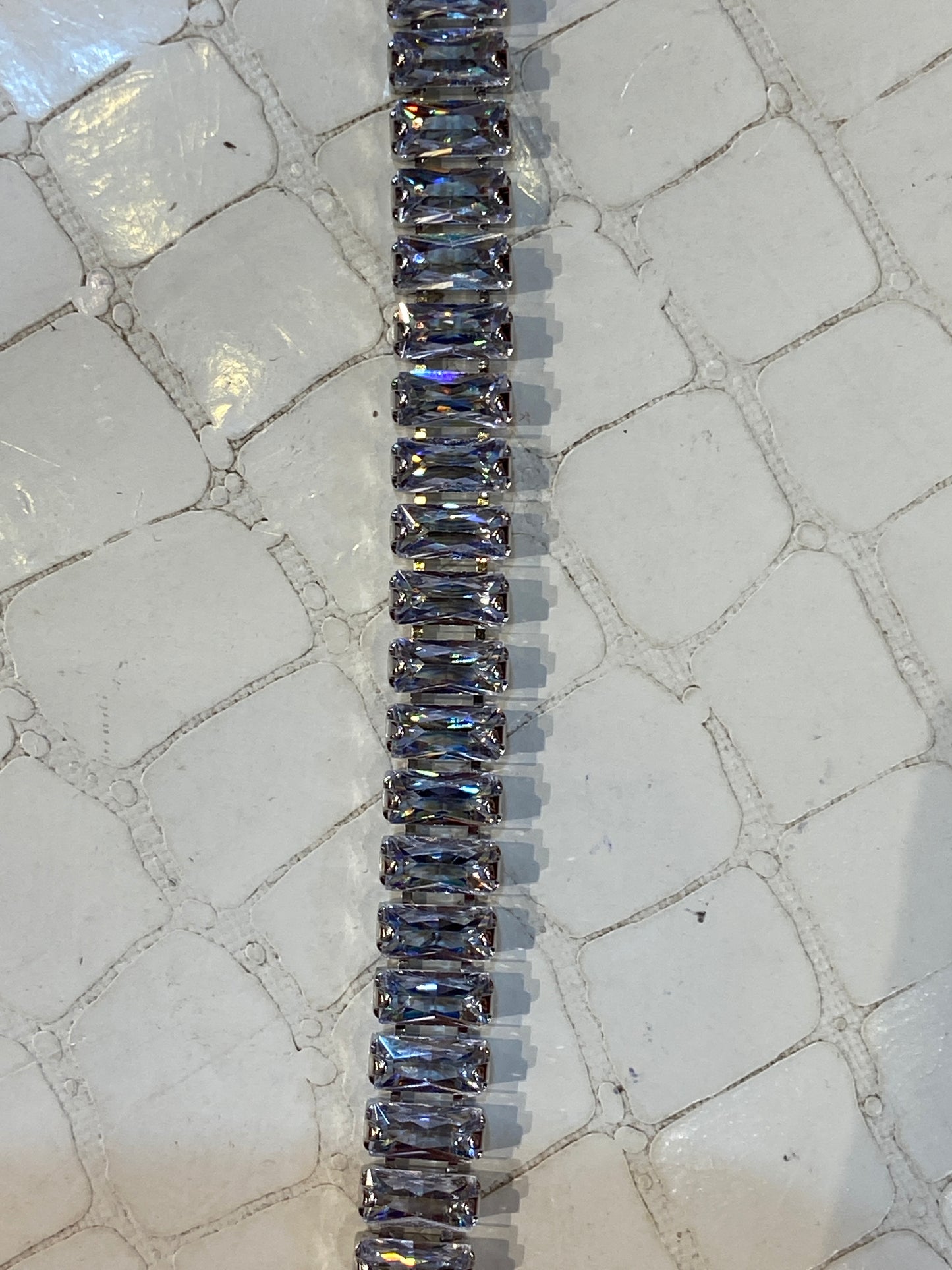 Imported  White Stone Designer Unisex Bracelet 988468
