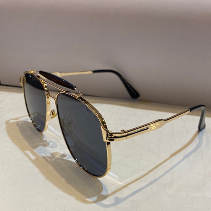 Mot Copper Frame Black Shade Unisex Sunglasses Yh107 54 17-140