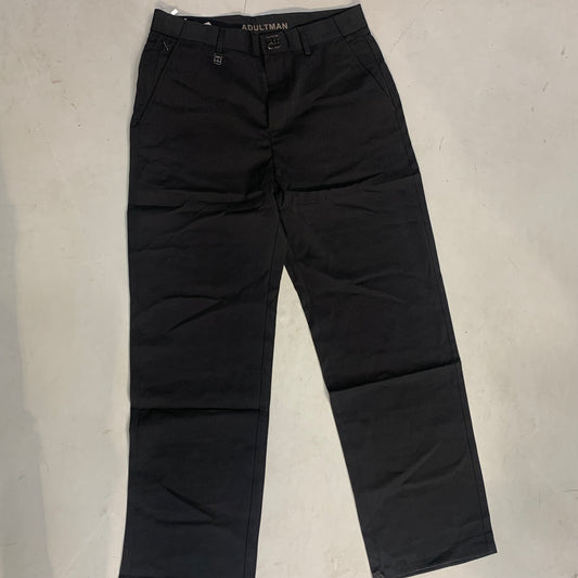 ADULTMAN A|M Black Korean Straight Fit Pant B-004