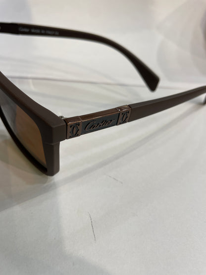 RAC Brown Frame Brown Shade Unisex Sunglass 21207 57 16-143