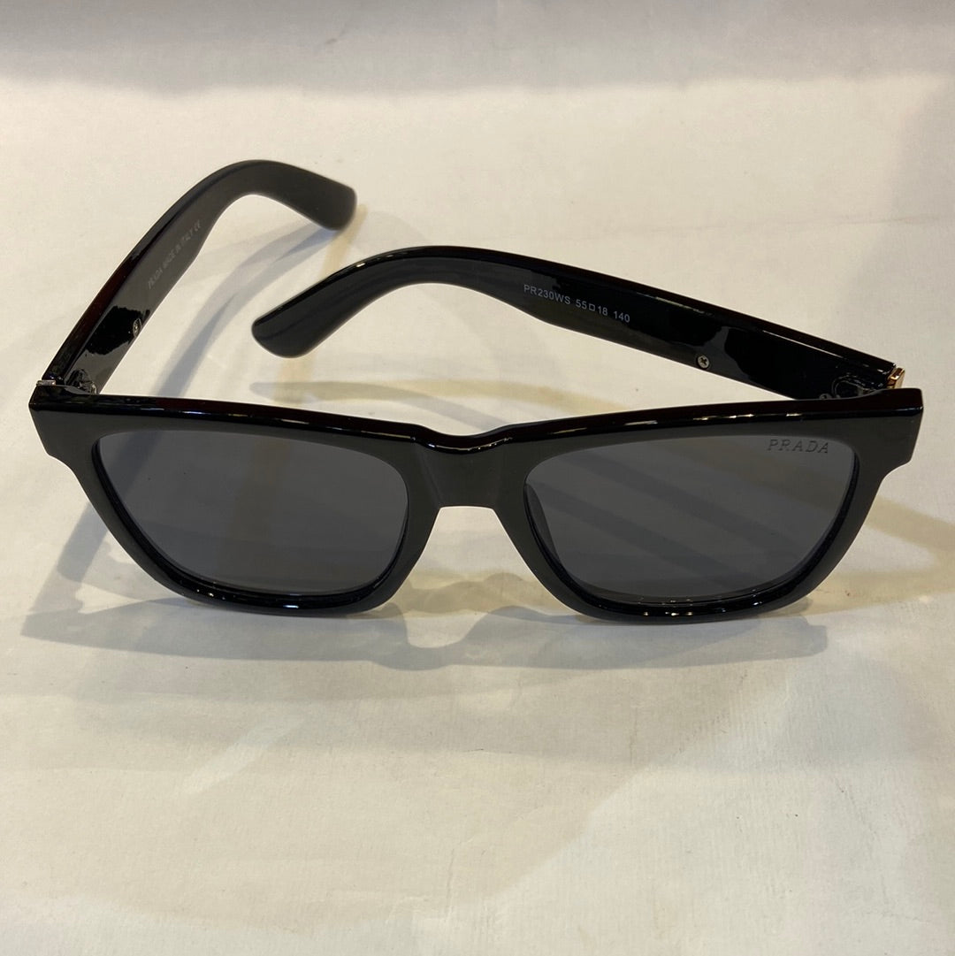 ARP Black Frame Black Shade Sunglass PR230WS 55 18 140