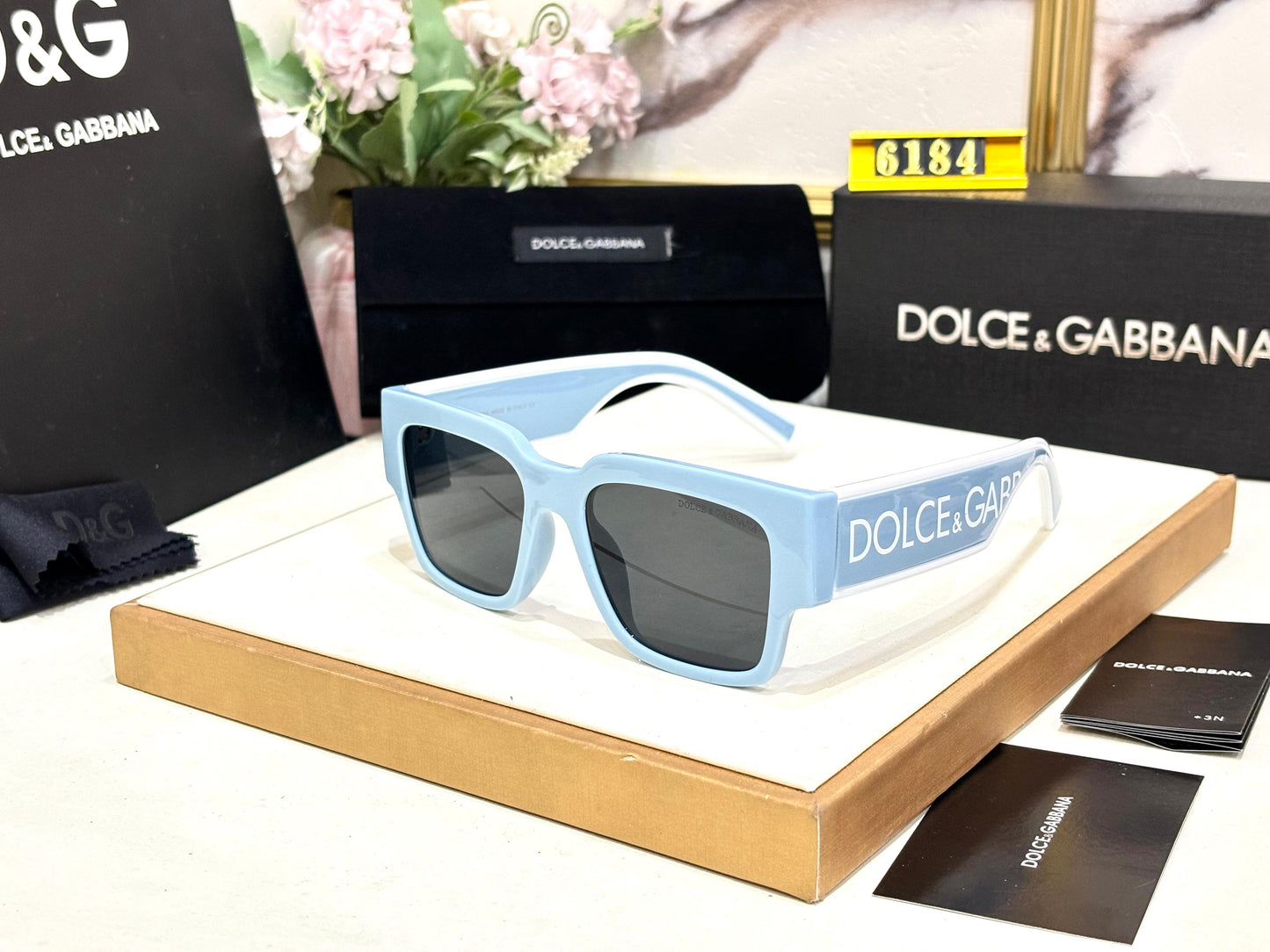 Lod Blue Frame Black Shade Unisex Sunglasses