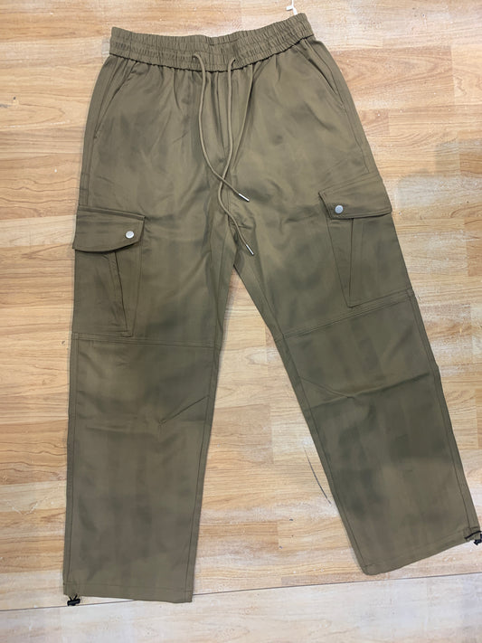 Fashion Green Cargo  Four Pocket Baggy Fit M326