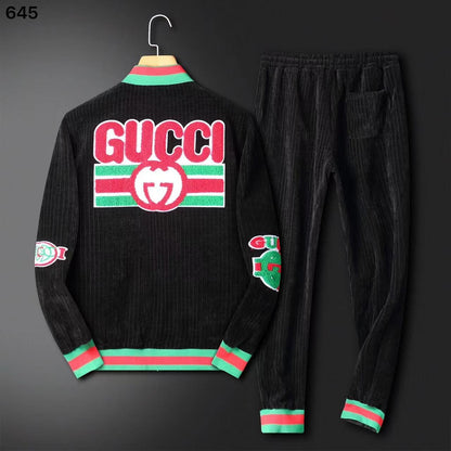 CUG Black Colour With With Cug Embroidery Cotrise Tracksuit 200789