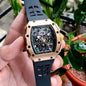 CIR Black Silicone Strap Coper Dial Automatic Men’s Watch 988617