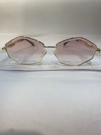 AHC Golden Stike Frame pink Shade Unisex Sunglasses WS1430 55 17 142
